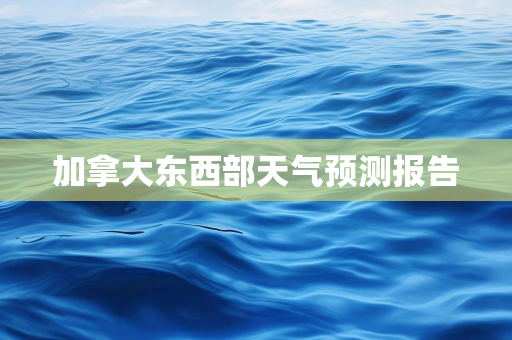 天气报告